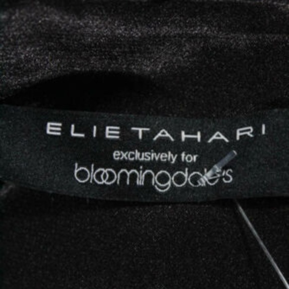 Elie Tahari Striped Zip Slit Knee Length Skirt 8 - Picture 5 of 5